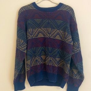 Multicolor, Bill Blass sweater.
